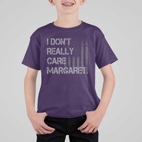JD Vance T Shirt For Kid I Don't Really Care Margaret American Flag