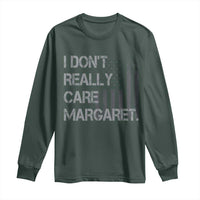 JD Vance Long Sleeve Shirt I Don't Really Care Margaret American Flag