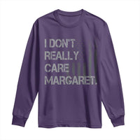 JD Vance Long Sleeve Shirt I Don't Really Care Margaret American Flag