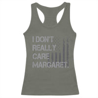 JD Vance Racerback Tank Top I Don't Really Care Margaret American Flag