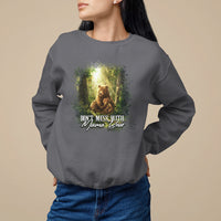 Mother's Day Sweatshirt Don't Mess With Mama Bear Fairy Forest - Wonder Print Shop