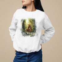 Mother's Day Sweatshirt Don't Mess With Mama Bear Fairy Forest - Wonder Print Shop