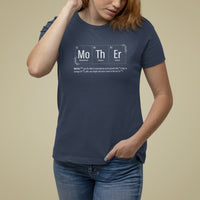 Mother's Day T Shirt For Women Funny Mother Periodic Table Science Chemistry Mom - Wonder Print Shop