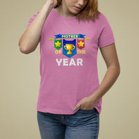 Mother's Day T Shirt For Women Mother Of The Year Award Medal - Wonder Print Shop