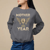 Mother's Day Sweatshirt Mother Of The Year Award Medal - Wonder Print Shop