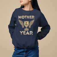 Mother's Day Sweatshirt Mother Of The Year Award Medal - Wonder Print Shop