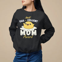 Mother's Day Sweatshirt Most Eggcelent Mom Cute Egg - Wonder Print Shop