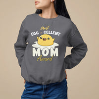 Mother's Day Sweatshirt Most Eggcelent Mom Cute Egg - Wonder Print Shop