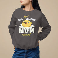 Mother's Day Sweatshirt Most Eggcelent Mom Cute Egg - Wonder Print Shop