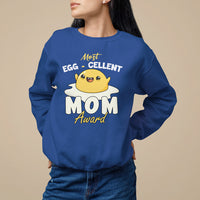 Mother's Day Sweatshirt Most Eggcelent Mom Cute Egg - Wonder Print Shop