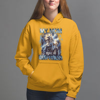 Mother's Day Hoodie My Mom Is My Best Friend Cool Mommy Motorcycle - Wonder Print Shop