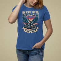 Mother's Day T Shirt For Women Biker Mom Cool Mommy Motorcycle - Wonder Print Shop