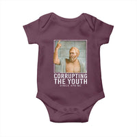 Funny Greek Philosophy Socrates Baby Onesie Corrupting The Youth Philosopher