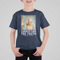 Funny Greek Philosophy Socrates T Shirt For Kid Corrupting The Youth Philosopher