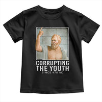 Funny Greek Philosophy Socrates Toddler T Shirt Corrupting The Youth Philosopher