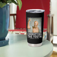 Funny Greek Philosophy Socrates Tumbler Cup Corrupting The Youth Philosopher