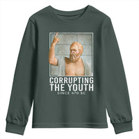 Funny Greek Philosophy Socrates Youth Sweatshirt Corrupting The Youth Philosopher