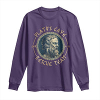 Greek Philosophy Plato Long Sleeve Shirt Platos Cave Rescue Team