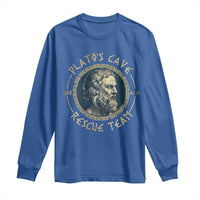 Greek Philosophy Plato Long Sleeve Shirt Platos Cave Rescue Team