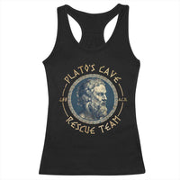 Greek Philosophy Plato Racerback Tank Top Platos Cave Rescue Team