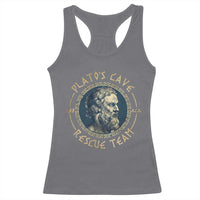 Greek Philosophy Plato Racerback Tank Top Platos Cave Rescue Team