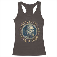 Greek Philosophy Plato Racerback Tank Top Platos Cave Rescue Team
