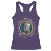 Greek Philosophy Plato Racerback Tank Top Platos Cave Rescue Team