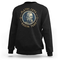 Greek Philosophy Plato Sweatshirt Platos Cave Rescue Team