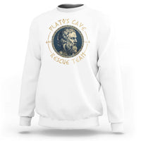 Greek Philosophy Plato Sweatshirt Platos Cave Rescue Team