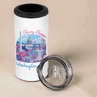 Washington DC Lover 4 in 1 Can Cooler Tumbler Cherry Blossom