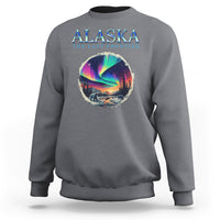 Alaska Aurora Sweatshirt The Last Frontier Polar Bear - Wonder Print Shop