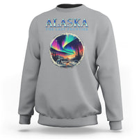 Alaska Aurora Sweatshirt The Last Frontier Polar Bear - Wonder Print Shop