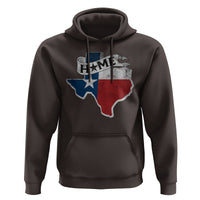 Texas Home State Map Distressed Flag Hoodie - Wonder Print Shop