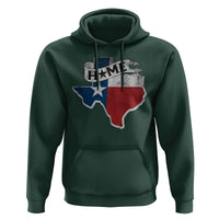 Texas Home State Map Distressed Flag Hoodie - Wonder Print Shop