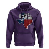 Texas Home State Map Distressed Flag Hoodie - Wonder Print Shop
