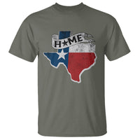 Texas Home State Map Distressed Flag T Shirt - Wonder Print Shop
