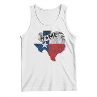 Texas Home State Map Distressed Flag Tank Top