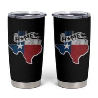 Texas Home State Map Distressed Flag Tumbler Cup