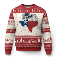 Texas Home State Map Distressed Flag Ugly Christmas Sweater - Wonder Print Shop