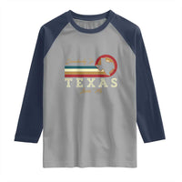 Retro Somebody In Texas Loves Me Raglan Shirt