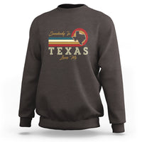 Retro Somebody In Texas Loves Me Sweatshirt - Wonder Print Shop