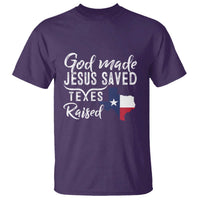 God Made Jesus Saved Texas Raised T Shirt - Wonder Print Shop