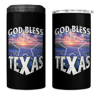 Bluebonnet Field God Bless Texas 4 in 1 Can Cooler Tumbler