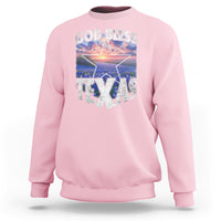 Bluebonnet Field God Bless Texas Sweatshirt - Wonder Print Shop