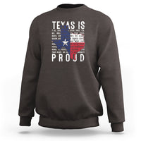 Texas Sweatshirt Proud Taxan List Of Words That Describe Texas - Wonder Print Shop