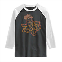 It's Better In Texas Retro Western Cowboy Raglan Shirt