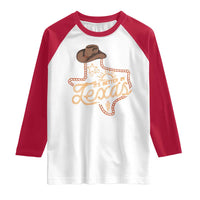 It's Better In Texas Retro Western Cowboy Raglan Shirt