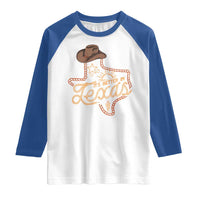 It's Better In Texas Retro Western Cowboy Raglan Shirt
