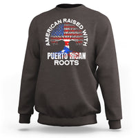 American Raised With Puerto Rican Roots Sweatshirt - Wonder Print Shop
