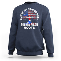 American Raised With Puerto Rican Roots Sweatshirt - Wonder Print Shop